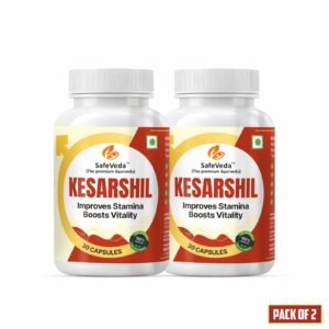 Kesarshil Ayurvedic Capsules for Men | Natural Energy & Daily Wellness Support | With Shilajit, Ashwagandha & Safed Musli | 2 Bottle Combo (60 Capsules)