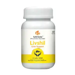 Livshil Ayurvedic Tablets | Liver Support & Daily Wellness Formula | Herbal Liver Care by SafeVeda