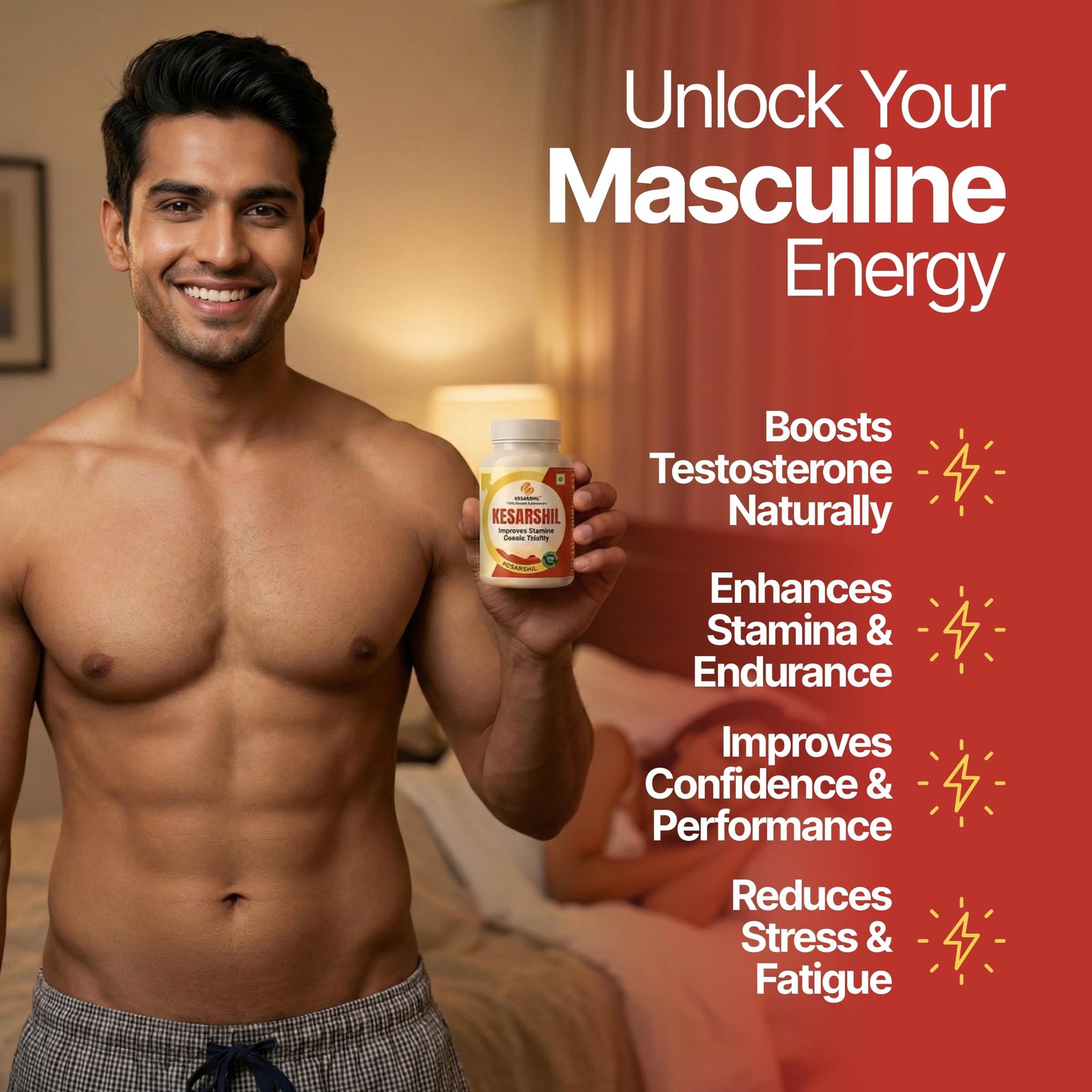 kesarshil ayurvedic capsules for men | improves stamina, boosts vitality & testosterone | with shilajit, ashwagandha & safed musli (30 capsules)